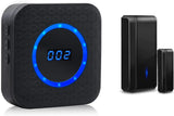 CallToU Door Chime Wireless Door Sensor for Business Home Office When Entering Door Sensor Chime with 1000Ft Range 55 Chimes 5 Volume Levels Adjustable Number Display CallToU