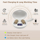 Clear Bluetooth Hearing Amplifiers for Seniors with Noise Cancelling and LED Display by Daytech