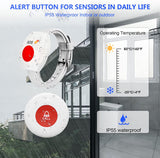 CallToU Caregiver Pager Call Button,Medical Alert System, Nurse Alert System for Home Disabled Elderly Seniors Patient,1 Receiver + 2 SOS Transmitter CallToU