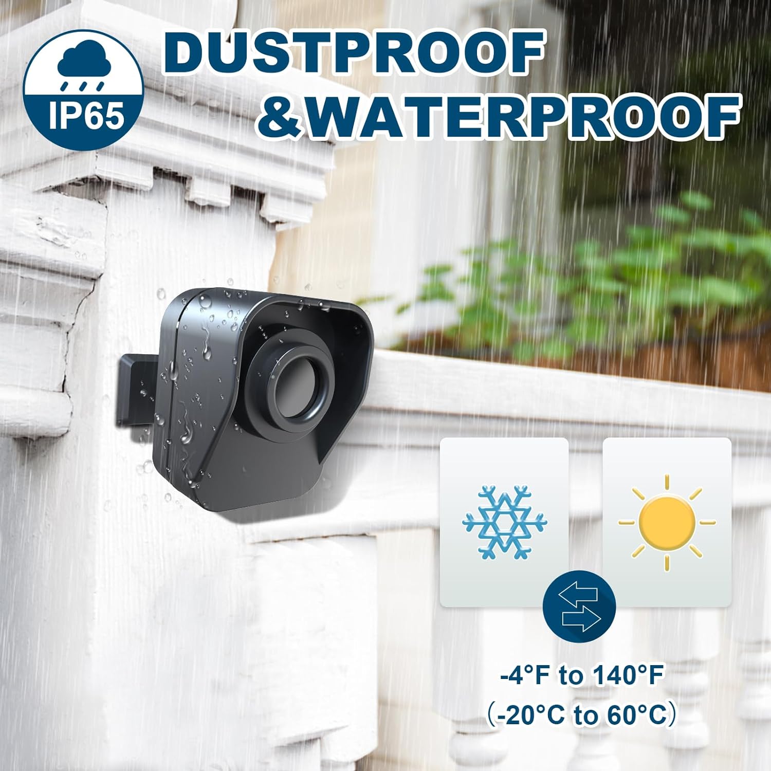 Daytech Wireless Driveway Alarm - Premium Motion Sensor Security System 800 Feet Long Range Protect Outside/Inside Property