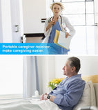 CallToU Wireless Caregiver Pager Watch Call Button Nurse Alert System Home Call Bell for Seniors Disabled Emergency Vibration Pager 1 Transmitter+1 Receiver CallToU