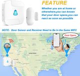 Daytech Smart WiFi Caregiver Pager Door Alarms: Protect Your Loved Ones with Tuya App Control