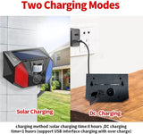 Daytech Solar Motion Sensor Alarms - 129db Security Siren, IP67 Waterproof, 4 Modes - Set of 2 for Home, Farm, Barn, Villa, Yard Protection