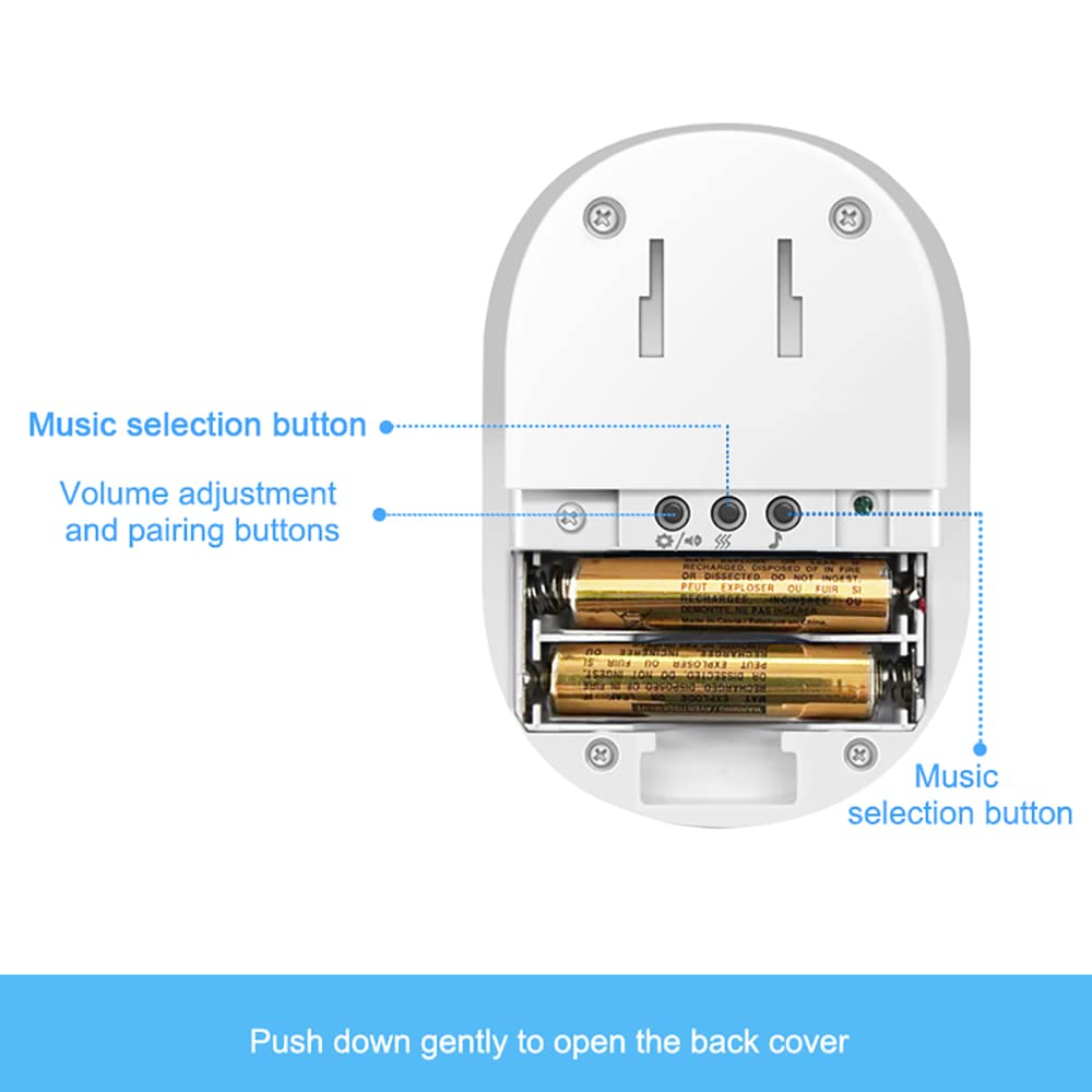 CallToU Caregiver Pager Vibration Pager Nurse Calling Alert System for Home Elderly Disabled Patient CallToU