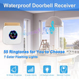 Daytech Wireless Door Chime - Customizable Alerts, Extended Range, and Easy Installation for Enhanced Security at Home or Office