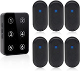 Sistema de localizador inalámbrico Daytech para cuidadores: alcance de 152 m, pantalla LED numérica, 38 tonos de llamada. Mantenga a sus seres queridos seguros y conectados.