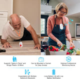 Daytech Wireless Caregiver Pager & SOS Call Bell System - Elderly Patient Alert with 3 Remind Buttons & 2 Vibrating Receivers