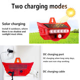 Daytech 129db Motion Sensor Alarm Light | Outdoor Security with Remote Control | IP65 Waterproof Solar Siren for Driveway, Home, Farm | 4 Modes