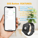 CallTou WiFi Caregiver Pager Call Button Nurse Call System Emergency Button for Elderly Patient Seniors Disabled 2 Watch Buttons 1 Receiver CallToU