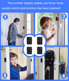 CallToU Wireless Door Chime Digital Display Door Contact Sensor Alarm CallToU