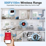 Daytech WiFi Caregiver Pager Call Button Life Alert Systems for Seniors No Monthly Fee Emergency Button for Elderly Patient Disabled