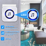 CallToU Door Chime,Wireless Door Sensor with 55 Chimes 5 Adjustable Volume Mute Mode for Business/Home/Store,Door Open Alert with 1000ft Range LED Indicators CallToU