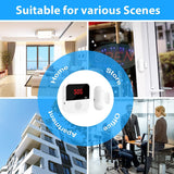CallToU WiFi Smart Wireless Door Alarms for Dementia Patients/Elderly/Home Security/Kids Safety Caregiver Pager Door Chime with 3 Door Sensor 1 Receiver CallToU