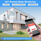 Smart Water Leak Detector & Water Level Sensor - WiFi Alarm System with 100dB Alert - DAYTECH 2 in 1 Monitoring Solution