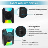 Daytech Caregiver Pager: Wireless Vibration Alert System for Peace of Mind - 1000FT Range, Perfect for Hard of Hearing Caregivers