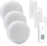 Daytech Wireless Door Entry Alarm Kit | 1000 FT Range, 55 Chimes, 5 Volume Levels | Effortless Install for Home, Office, Store | LED Indicator, Mute Option