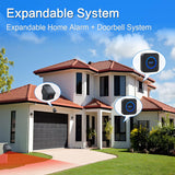 Daytech Solar Driveway Alarm System, Long Range PIR Motion Sensor Waterproof Wireless Security Alert System with Door Open Chime for Home/Office (1 Sensor + 1 Receiver)
