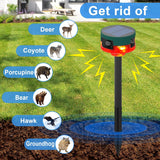 Daytech Solar Outdoor Alarm Motion Sensor, 360°Motion Detector Alarm,13 Default Sounds & Recording,129dB Loud Siren,3 Work Modes Strobe Light with Remote for Home,Farm,Barn,Villa,Yard 2Pack