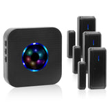 Daytech Color LED Wireless Door Sensor Chime - 1000ft Range, 55 Chimes, Adjustable Volume - Ideal for Security and Accessibility