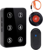 Daytech Wireless Nurse Call System with LED Number Display & 500Ft Range - Easy Installation, Panic Button, and Elderly Caregiver Alert