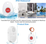 CallToU Wireless Caregiver Pager Call Button Nurse Alert System Call Bell for Home Elderly Patient Emergency(Need Pair with Receiver to Work) CallToU