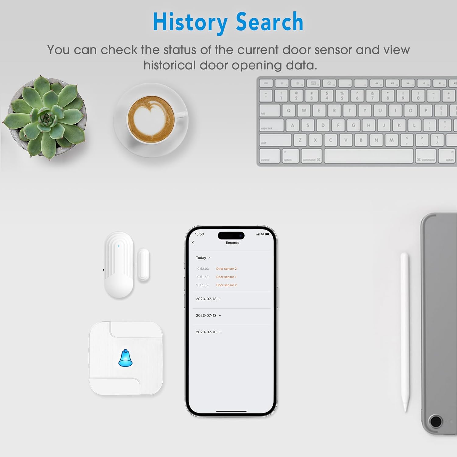Daytech Smart WiFi Caregiver Pager Door Alarms: Protect Your Loved Ones with Tuya App Control