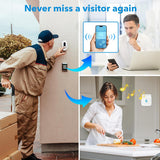 Daytech Smart WiFi Doorbell Kit with Tuya App Control - Ring Your Way into the Future Doorbell Chime for Classroom