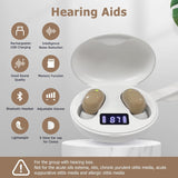 Clear Bluetooth Hearing Amplifiers for Seniors with Noise Cancelling and LED Display by Daytech
