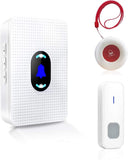 Daytech Caregiver Pager Call Button - Wireless Elderly Emergency Alert System with 2 Receivers