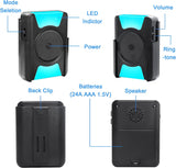 Daytech Caregiver Pager: Wireless Vibration Alert System for Peace of Mind - 1000FT Range, Perfect for Hard of Hearing Caregivers