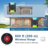 CallToU Caregiver Pager Wireless Call Button Nurse Alert System for Elderly/Patients/Disabled at Home 1 Portable Receiver 2 Emergency Transmitter CallToU
