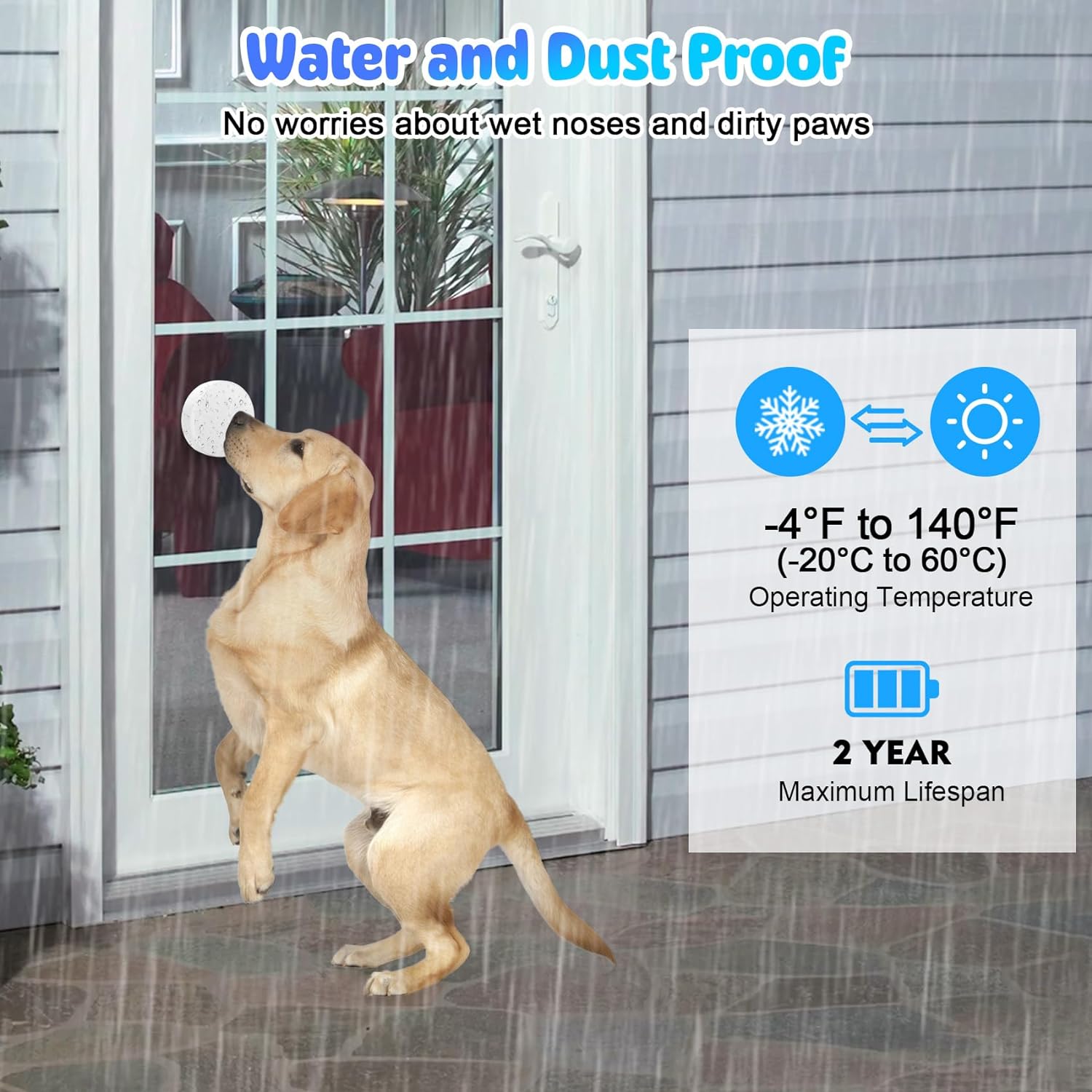 Timbre inteligente WiFi para perros Daytech para entrenamiento para ir al baño y una vida tranquila