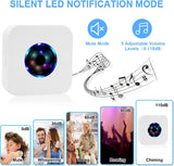 CallToU Wireless Doorbell Waterproof Doorbell Chime Operating at 1000 Feet with 55 Ringtones 5 Volume Levels and 7 Colour Flash LED Light CallToU