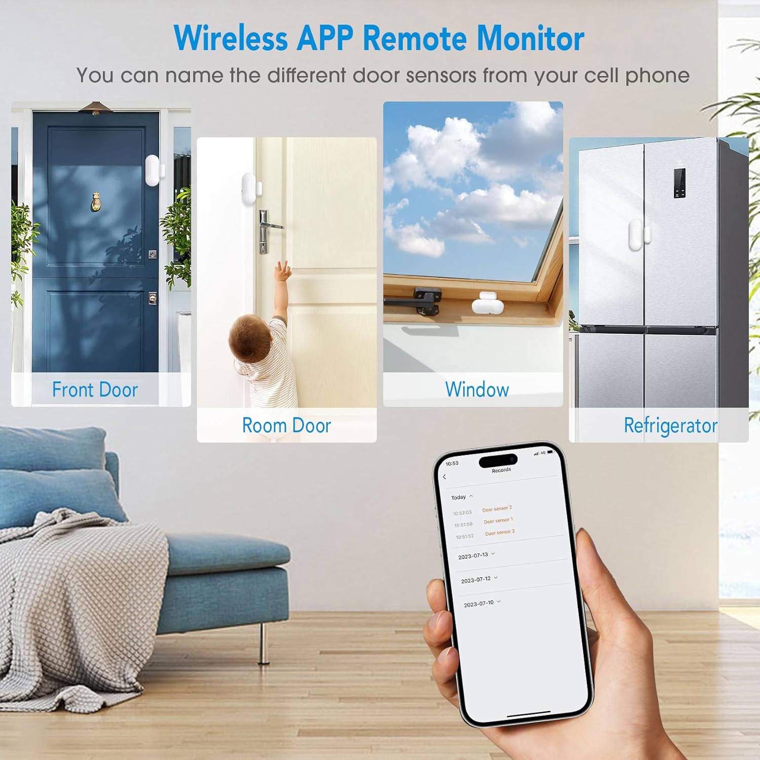Daytech Smart WiFi Caregiver Pager Door Alarms: Protect Your Loved Ones with Tuya App Control