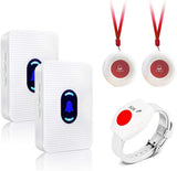 CallToU Caregiver Pager Call Button for Elderly Caregiver Paging System Home Alert Pager for Seniors Patient Nurse Help Button CallToU