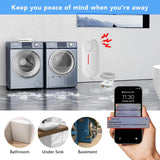 Smart Water Leak Detector & Water Level Sensor - WiFi Alarm System with 100dB Alert - DAYTECH 2 in 1 Monitoring Solution