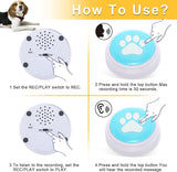 CallToU Dog Buttons for Communication - Recordable Talking Buttons for Dogs to Press to Communication 30 Seconds Voice Dog Training Speaking Buttons Pack of 8 (Battery Inclued) CallToU