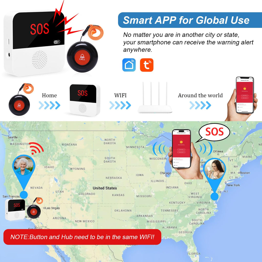 How This WIFI Caregiver Pager Works