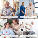 Ensure elderly safety with CallToU's 1000+ft range nurse alert button system. IP67 waterproof smart watch and 2 SOS panic buttons included（复制） CallToU