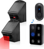 Daytech Solar Driveway Alarm, Wireless Outdoor Weatherproof System with a 1/2 Mile Range