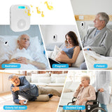 Caregiver Call Button Beeper Pager System Rechargeable & Portable Receiver with 500Ft Range Alert Button Call Bell for Elderly/Patient/Disabled at Home/Hospital/Clinic CallToU
