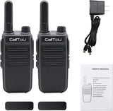 CallToU Walkie Talkies Long Range, 2 Pack Walkie Talkies for Adults Kids, 16 Channels Rechargeable Intercom System, Two Way Radio for Home, Hiking, Camping CallToU