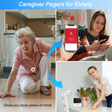 Daytech WiFi Rechargeable Smart Wireless Caregiver Pager System - Remote Alert for Elderly & Disabled