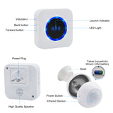 DAYTECH Wireless Motion Sensor Alarm Indoor/Caregiver Pager for Elderly/Movement Entry Alarm/Motion Alarm for Home 1 Battery Motion Sensor + 1 Plug-in Receiver