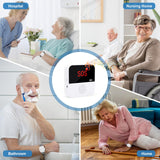 Daytech WiFi Call Button Life Alert Systems for Seniors No Monthly Fee Emergency Button for Elderly Patient Disabled Alert Watch Receiver