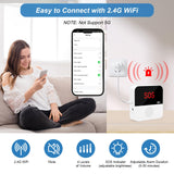 Daytech WiFi Call Button Life Alert Systems for Seniors No Monthly Fee Emergency Button for Elderly Patient Disabled Alert Watch Receiver