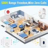 Daytech Wireless Caregiver Pager for Seniors – Long Range Panic Button Alert System