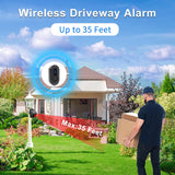 Solar Driveway Alarm, 1/2 Mile Driveway Alarms Wireless Outside Weatherproof, Weather Resistant Motion Detector - Security Alert System - Monitor &amp; Protect Outdoor Indoor Property,3 Sensors+1 Receiver CallToU