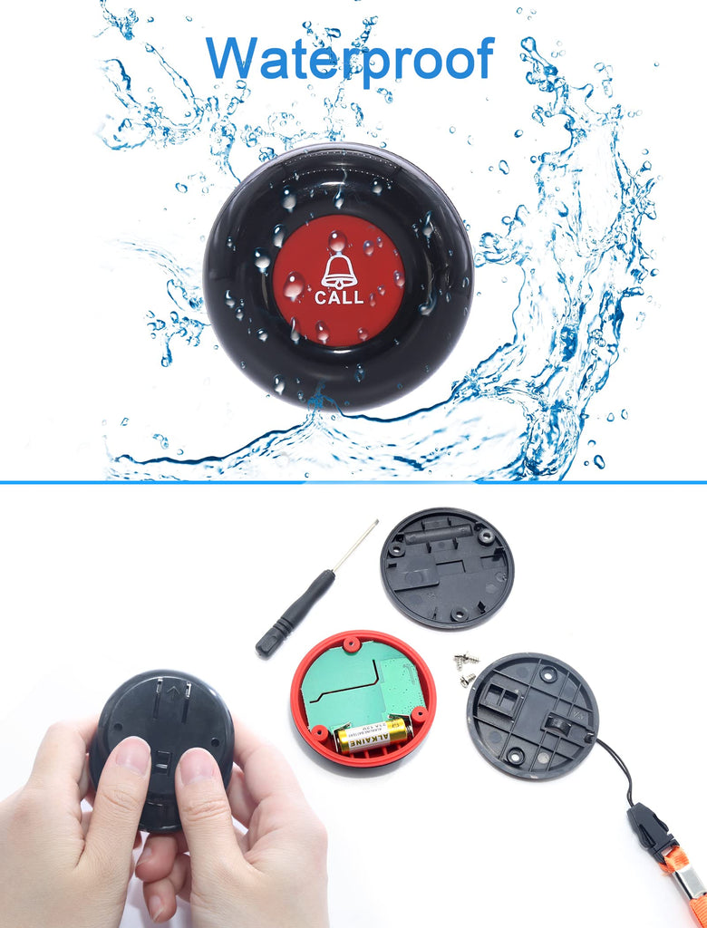 Daytech Wireless SOS Call Button Easy-to-Pair Caregiver Alert System ...