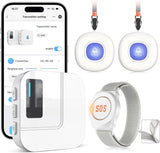 Daytech Wireless APP Caregiver Pager WiFi Emergency Call Button for Elderly with 328ft Range & App Alerts